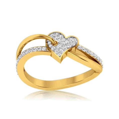 Buy Love Heart Shaped Ring Online in India | Kasturi Diamond