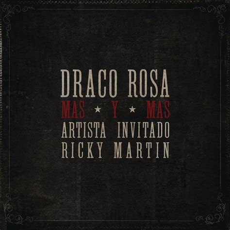 Car Tula Frontal De Robi Draco Rosa Mas Y Mas Featuring Ricky Martin