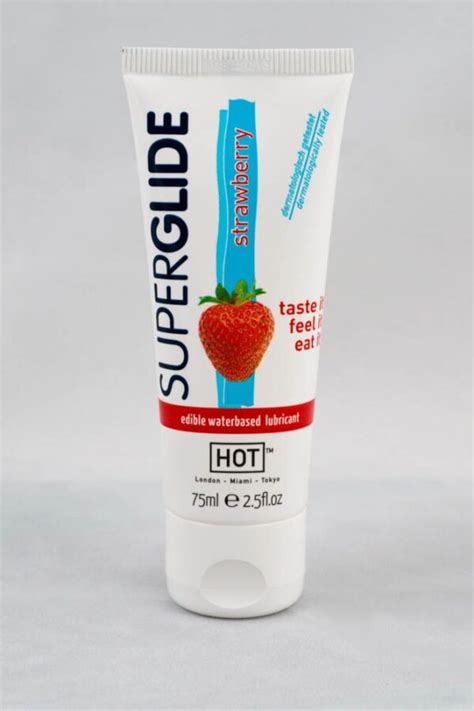HOT Superglide edible lubricant waterbased STRAWBERRY ml TOOYZ HU szexshop webáruház