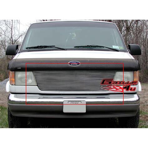 Fits 92 06 Ford Econoline Van Billet Grille Insert