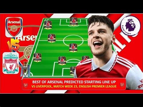 Super Big Match Epl Match Week Arsenal Best Predicted Line