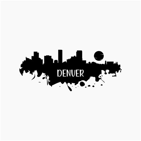 Denver Skyline Silhouette Svg Png Eps Dxf Cut Files Etsy Australia