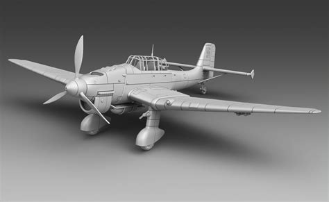 German Plane Ju 87 3d Model 3d Printable Cgtrader