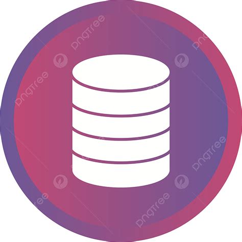 Database Icon Clipart Vector Beautiful Database Vector Glyph Icon