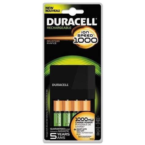 Buy Duracell CEF14 ION SPEED 1000 Advanced Charger Includes 4 AA NiMH