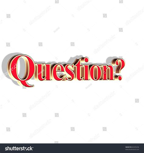 Word Question Stock Illustration 66305236 Shutterstock