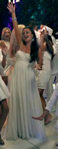 Kyle Richards White Party Dress Big Blonde Hair