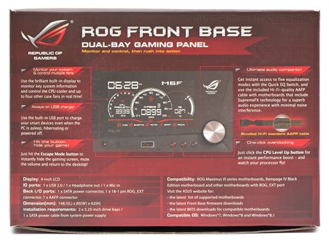 Обзор 5 25 панели ASUS ROG Front Base