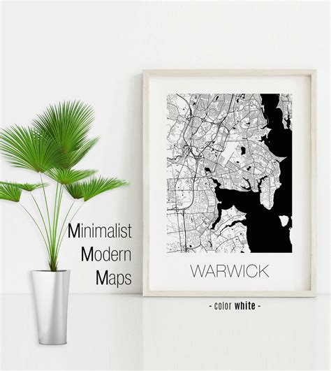 Warwick Rhode Island, Warwick RI Map, Warwick Map, Warwick Print ...