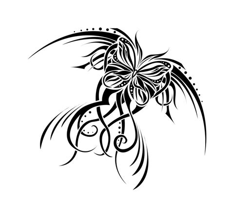 Tribal Butterfly Clip Art Library