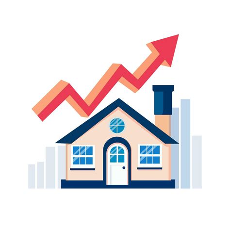 Housing price rising up. Real estate investment or property growth