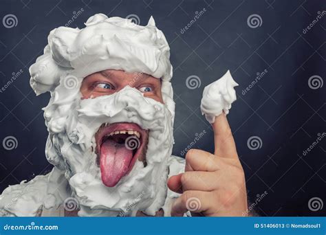 Whipped Cream Licker Stock Image Image Of Leisure Freak 51406013