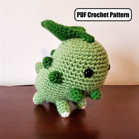 Chikorita Amigurumi Crochet Pattern Etsy