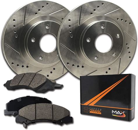 Amazon Front Max Brakes Premium Xds Rotors With Carbon Ceramic