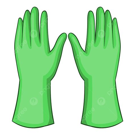 Icono De Guantes De Jardín Estilo De Dibujos Animados PNG Jardin