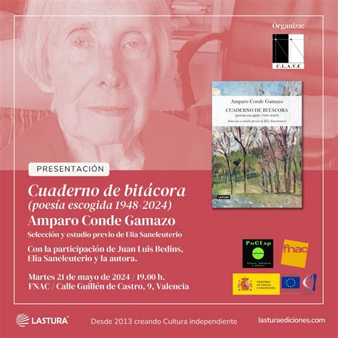 Presentación De ‘cuaderno De Bitácora La Poesía Escogida De Amparo