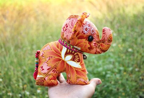 Stuffed Elephant Elephant Plush Doll Home Decor T Etsy