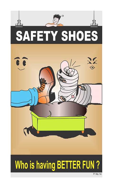 Posterkart Ppe Poster Safety Shoes 66 Cm X 36 Cm X 1 Cm