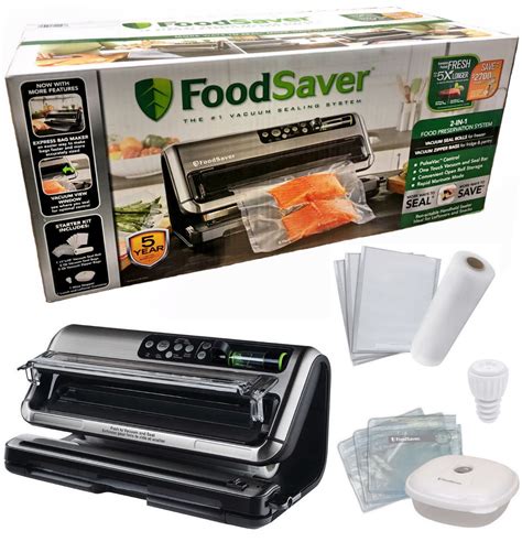 FoodSaver FM5440 2-in-1 Vacuum Preservation Sealer Set Package Starter ...