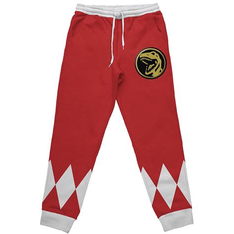 Red Ranger Mighty Morphin Power Rangers Sweatpants Anime Ape