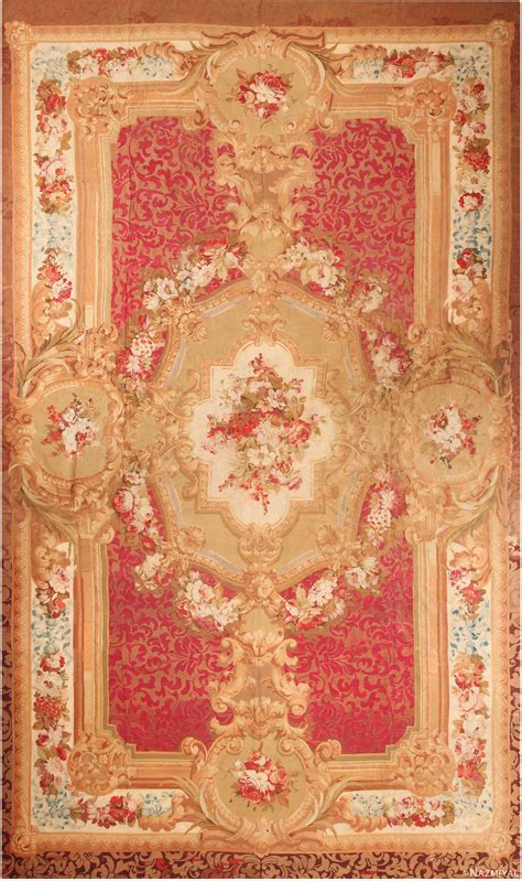 Gorgeous Oversized Antique French Aubusson Rug 70926 Nazmiyal Rugs