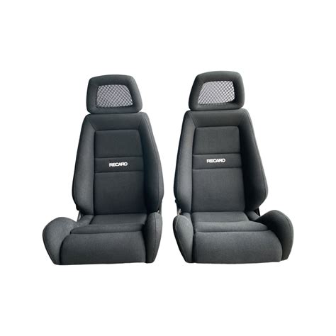 Recaro Seats Lxc Avus Black Retrimmed Pair Retro Autotek