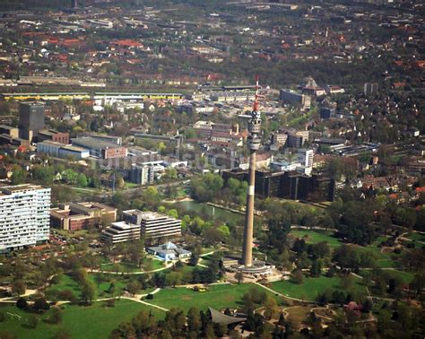 Dortmund Aus Der Vogelperspektive Fernmeldeturm Und Fernsehturm