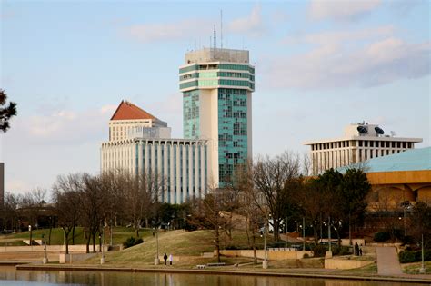 downtown skyline  wichita kansas