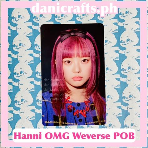 Hanni Weverse Pob Preorder Benefit New Jeans Pc Photocard Newjeans