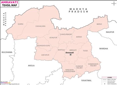 Amravati District Map With Villages Brandy Tabbitha