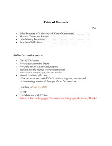 Reflection Paper format