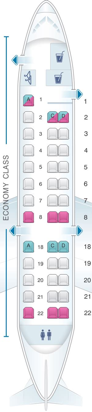 Seat Map United Airlines Embraer EMB 135 | China southern airlines ...