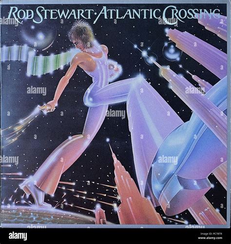 Rod Stewart - Atlantic Crossing - Vintage vinyl album cover Stock Photo ...