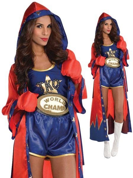 Womens Boxer Costume Fancy Dress Womens Boxer Costumes Sexy Boxers