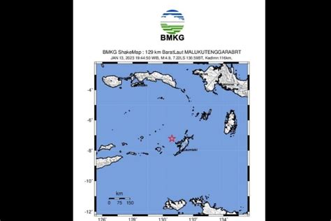 Bmkg Gempa M5 1 Di Wilayah Laut Banda Akibat Aktivitas Subduksi