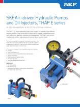 Skf Air Driven Hydraulic Pumps And Oil Injectors Thap E Series Skf