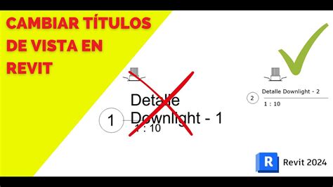 Como Cambiar Tama O Y T Tulo De T Tulos De Vista En Revit Tutorial