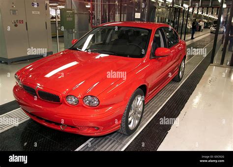 Jaguar X Type Halewood Stock Photo Alamy