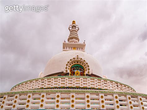 Shanti Stupa Is A Buddhist White Domed Stupa In Leh Visited By Tourists