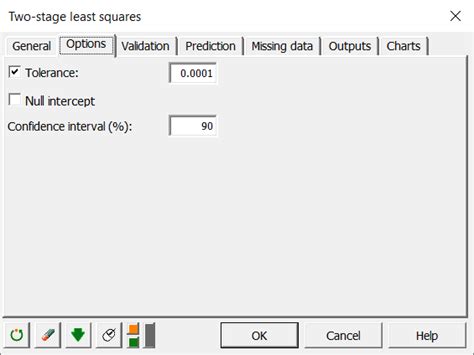 Two Stage Least Squares Regression Sls In Excel Xlstat Help Center