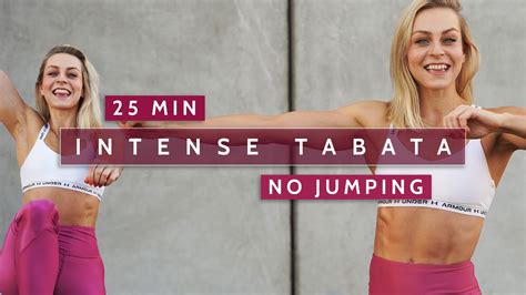 25 MIN INTENSE TABATA No Jumping Low Impact No Repeat Fun Music