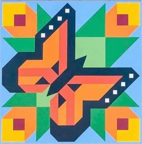 Butterfly Barn Quilt Pattern Diy Barn Quilt Barn Quilt Etsy