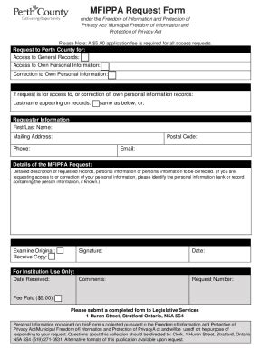 Fillable Online Foi Request Form Fax Email Print Pdffiller