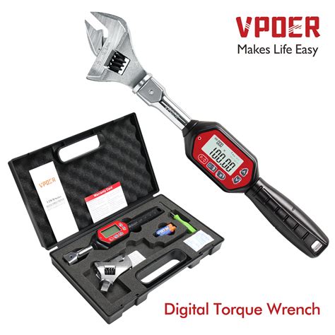 3 100 Nm Adjustable Digital Torque Wrench Spanner Head Electronic Jaw