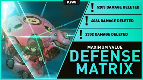 Get Crazy Value Out Of Defense Matrix In Overwatch 2 Dva Guide Youtube