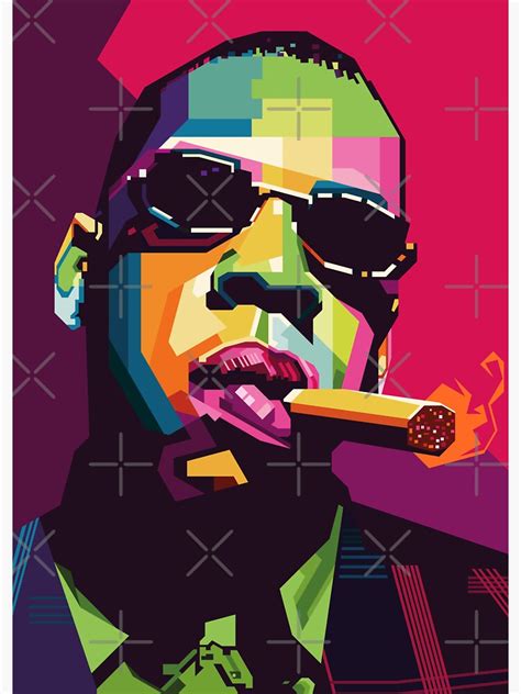 Rapper Style Pop Art WPAP Sticker By SWArtwork Redbubble