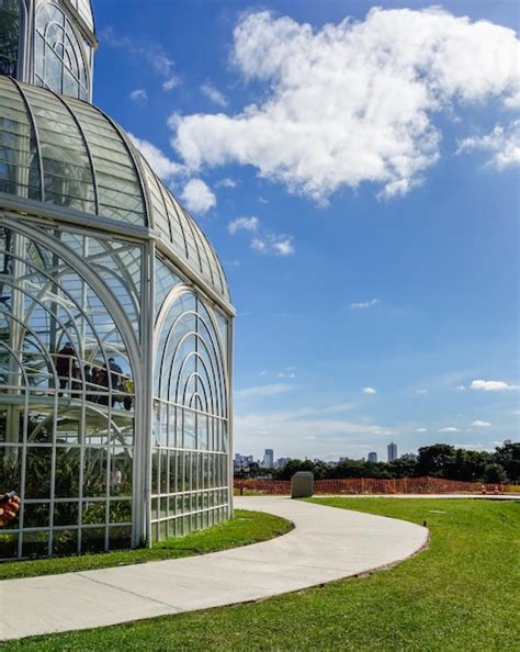 Estufa De Vidro Do Jardim Nico Em Curitiba Parana State Brasil