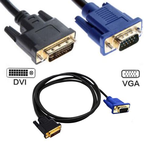 Linjieee Dual Link Dvi I Dvi To Vga D Sub Video Adapter Cable Converter