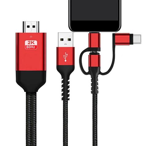 In Micro Usb Type C Naar Hdmi Compatibele Adapter Kabel Hetzelfde