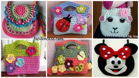 Preciosos Bolsos Para Ni As Tejidos A Crochet Paso A Paso Cursos